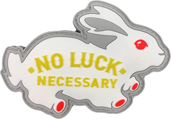 "NO LUCK NECESSARY" PVC PATCH