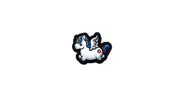 Flying Unicorn Kiss My Ass MICRO PVC Patch