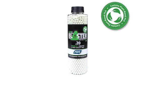 ALPHA Blaster BIO-PLA Green Tracer BBs, 0.20g, 3300 pcs