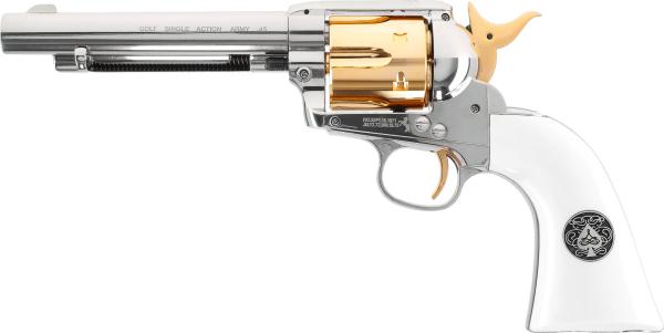 Colt SAA Smoke Wagon CHR-WHT