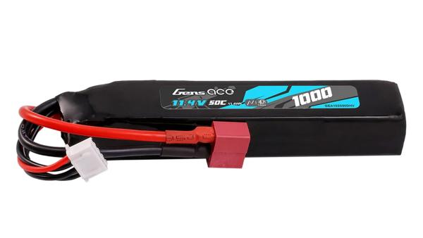 11,4V 1000mAh 50C Stick DEAN/T-Plug