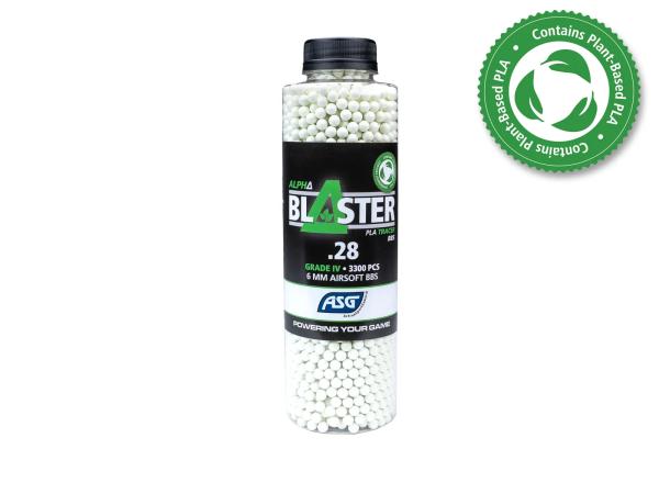 ALPHA Blaster PLA Green Tracer BBs, 0.28g, 3300 pcs