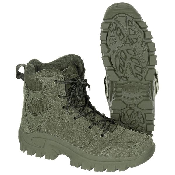 "Commando" Stiefel - Knöchelhoch - Oliv