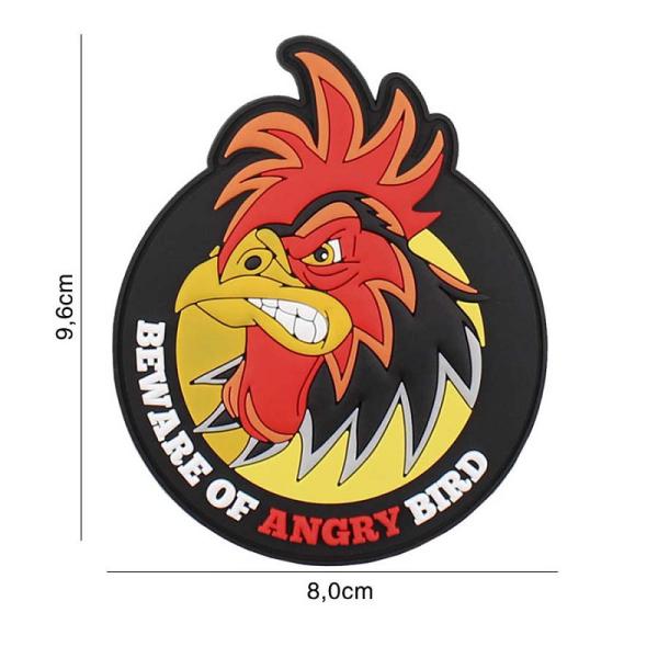 Beware of angry Birds Rubber Patch