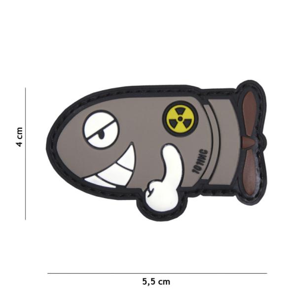 Funny Torpedo grey Rubber Patch