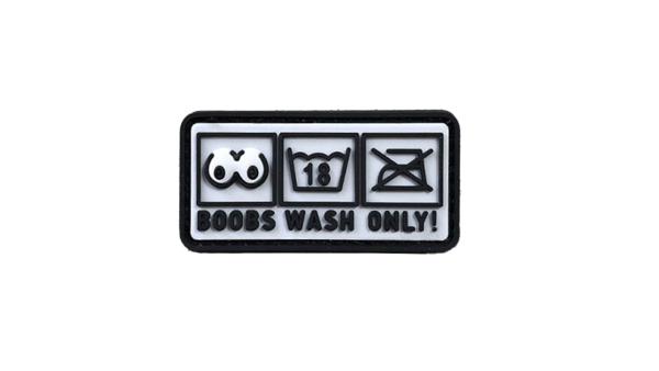 Boobs Wash Only PVC Patch