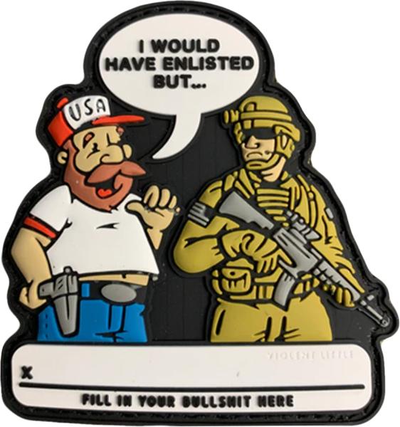 'I WOULD HAVE ENLISTED... BUT' MORALE PATCH