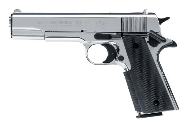 Colt 1911A1 Chrome 9mm P.A.K.