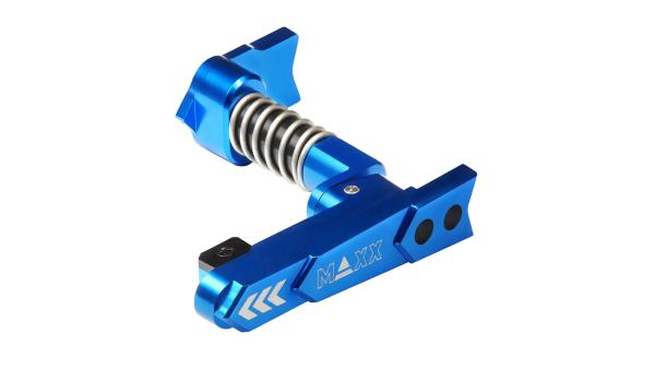 CNC Aluminum Advanced Magazine Release Style B Blue