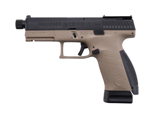 CZ P-10C OR-OT, Co2, Dual-Tone Black/FDE