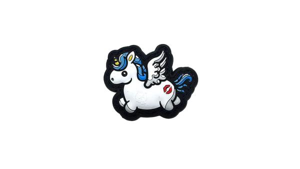Flying Unicorn Kiss My Ass MICRO PVC Patch