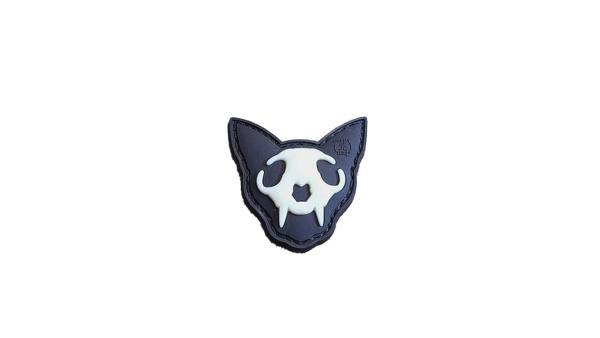 Nightmare Skull Cat Micro PVC Patch