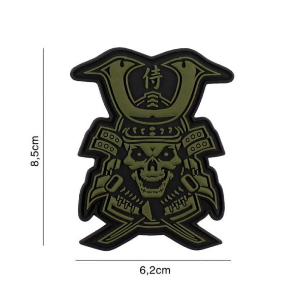 Samurai Skull PVC Patch