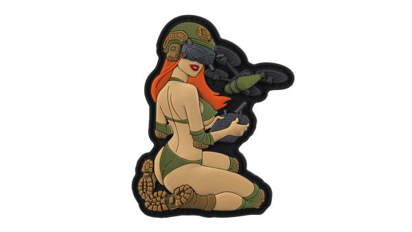Tactical Pinup Drone Girl PVC Patch