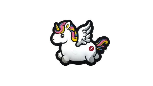Flying Unicorn KISSMYASS Pink PVC Patch
