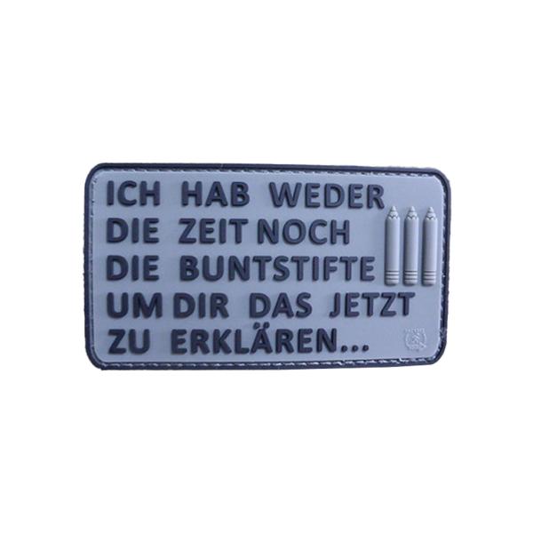 Buntstifte steingrau-oliv-black Rubber Patch