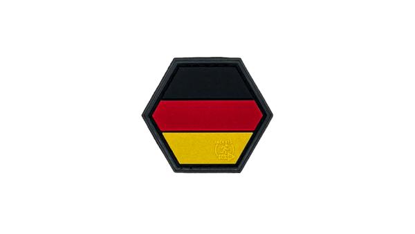 Deutschland Flagge Hexagon PVC Patch