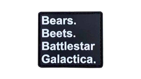 "BEARS BEETS BATTLESTAR GALACTICA" Morale Patch
