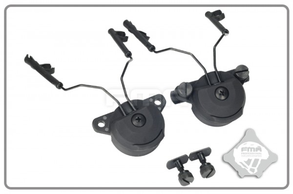 Comtac EX Helmet Rail Adapter Set Gen1 Schwarz