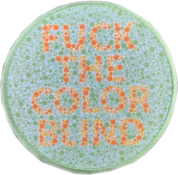 "FUCK THE COLOR BLIND" Morale Patch